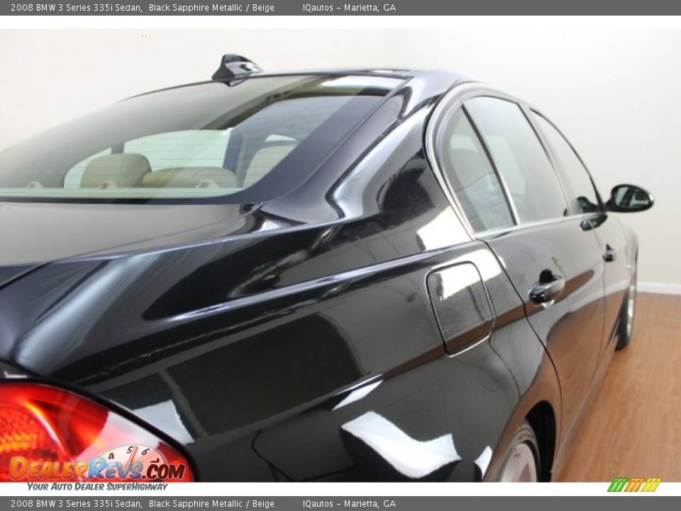 2008 BMW 3 Series 335i Sedan Black Sapphire Metallic / Beige Photo #12
