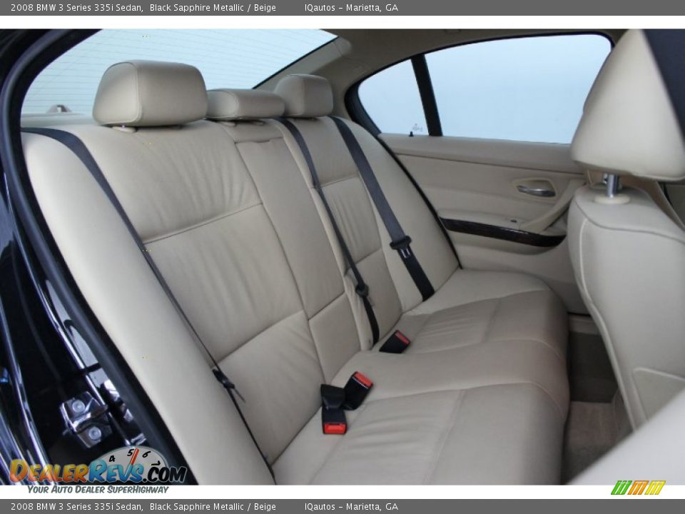 2008 BMW 3 Series 335i Sedan Black Sapphire Metallic / Beige Photo #16