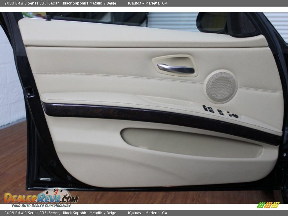 2008 BMW 3 Series 335i Sedan Black Sapphire Metallic / Beige Photo #18