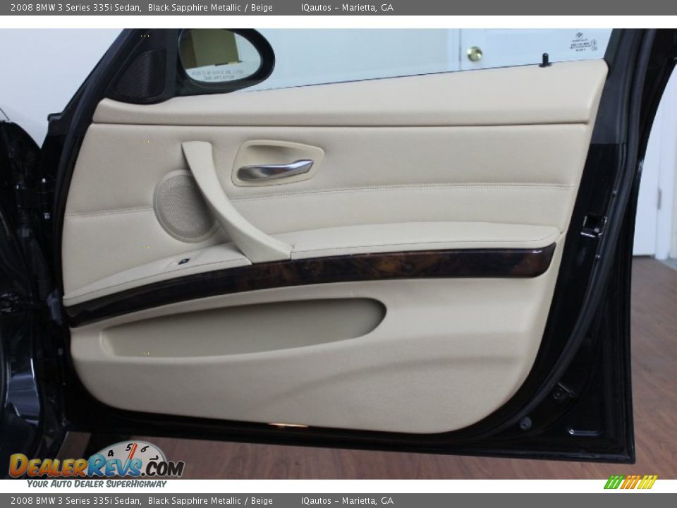 2008 BMW 3 Series 335i Sedan Black Sapphire Metallic / Beige Photo #19