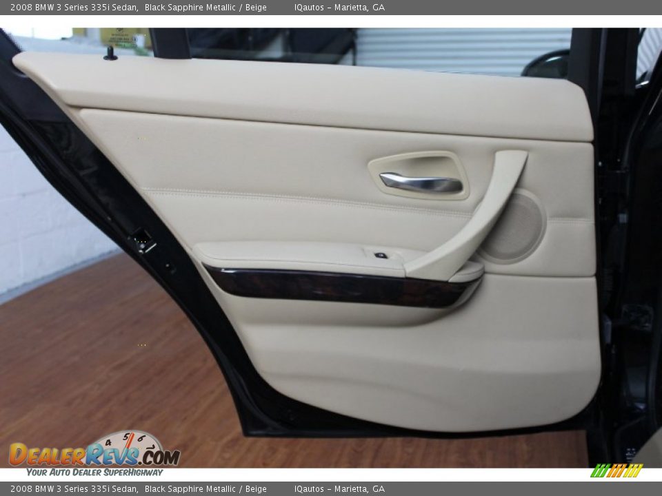 2008 BMW 3 Series 335i Sedan Black Sapphire Metallic / Beige Photo #20