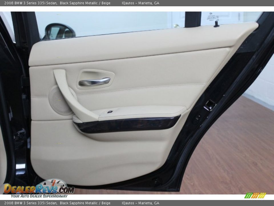 2008 BMW 3 Series 335i Sedan Black Sapphire Metallic / Beige Photo #21