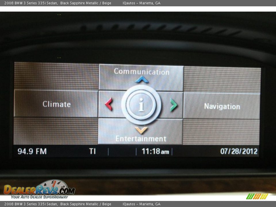 2008 BMW 3 Series 335i Sedan Black Sapphire Metallic / Beige Photo #23