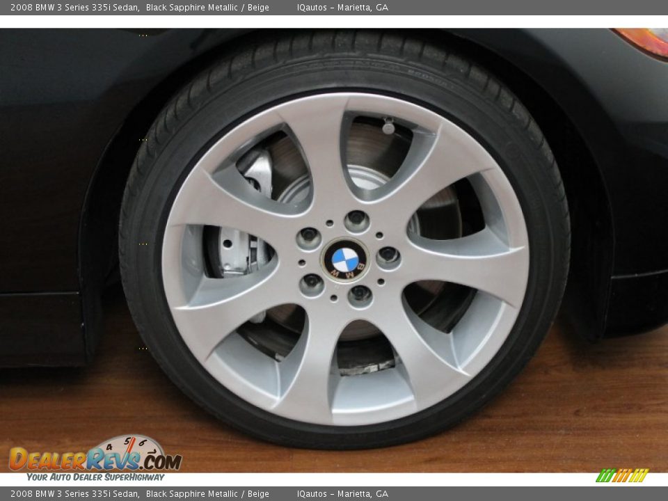 2008 BMW 3 Series 335i Sedan Black Sapphire Metallic / Beige Photo #27