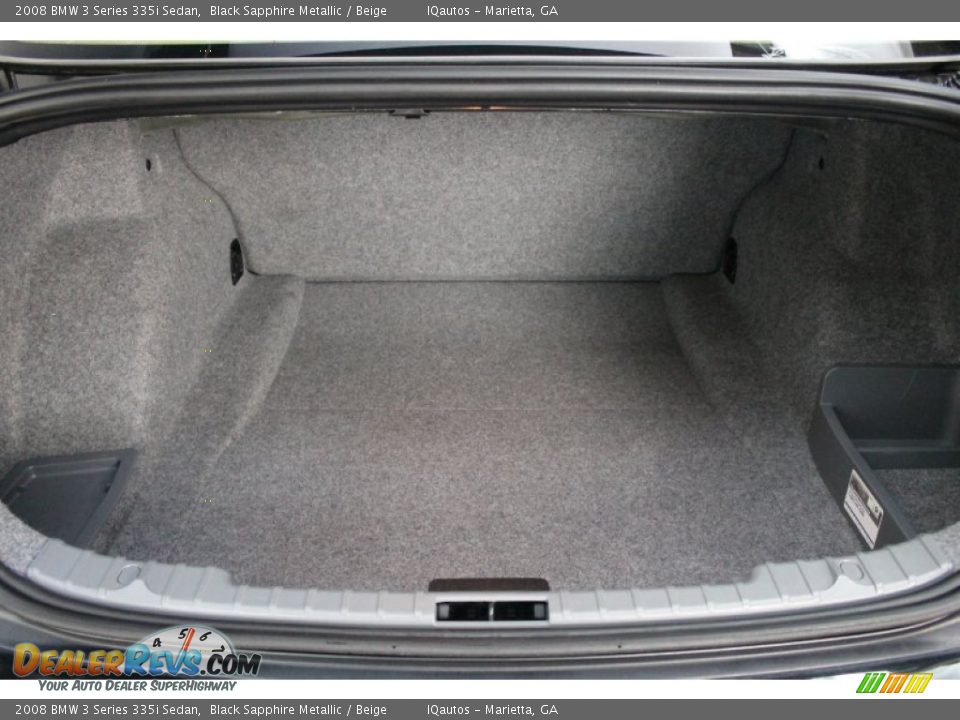 2008 BMW 3 Series 335i Sedan Black Sapphire Metallic / Beige Photo #28