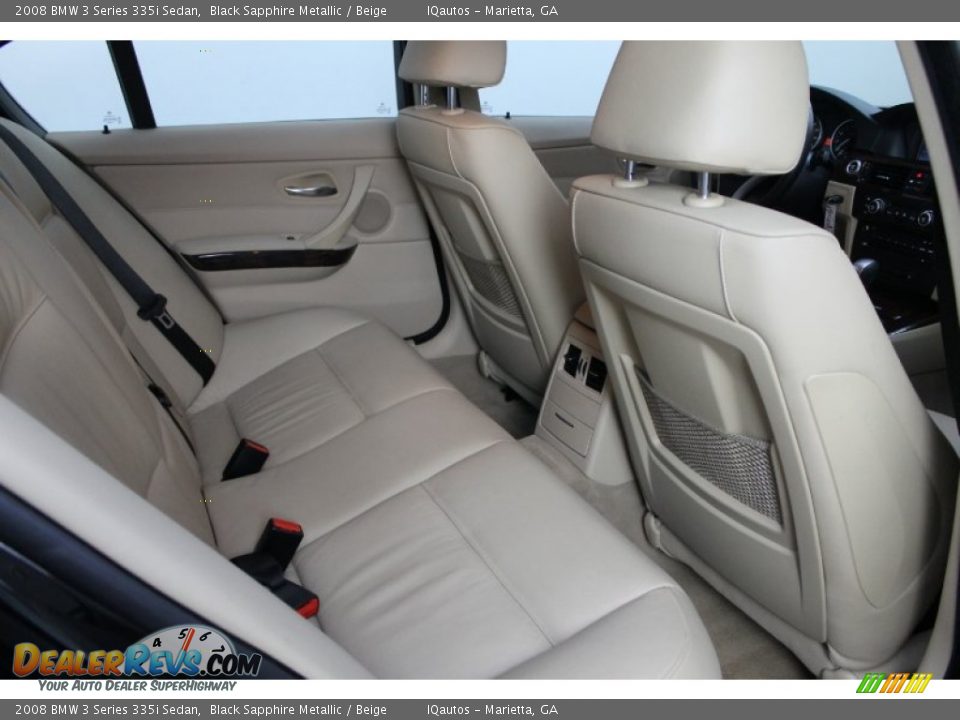 2008 BMW 3 Series 335i Sedan Black Sapphire Metallic / Beige Photo #29