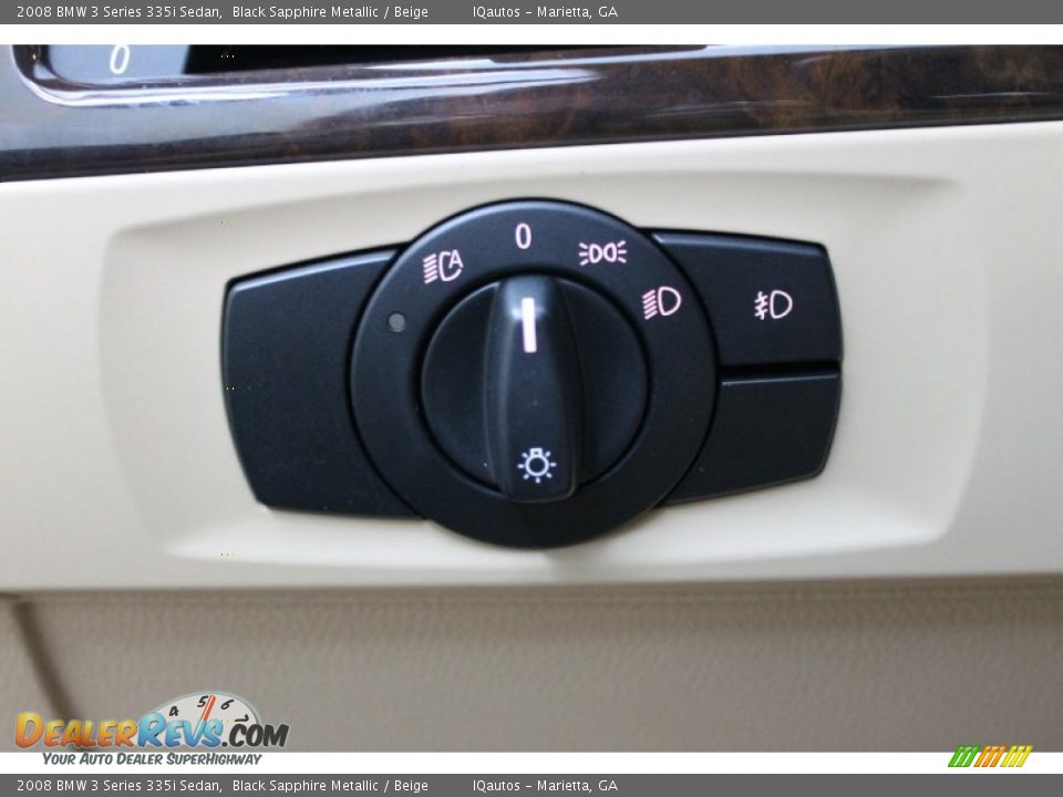 2008 BMW 3 Series 335i Sedan Black Sapphire Metallic / Beige Photo #32