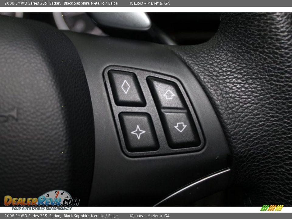 2008 BMW 3 Series 335i Sedan Black Sapphire Metallic / Beige Photo #33