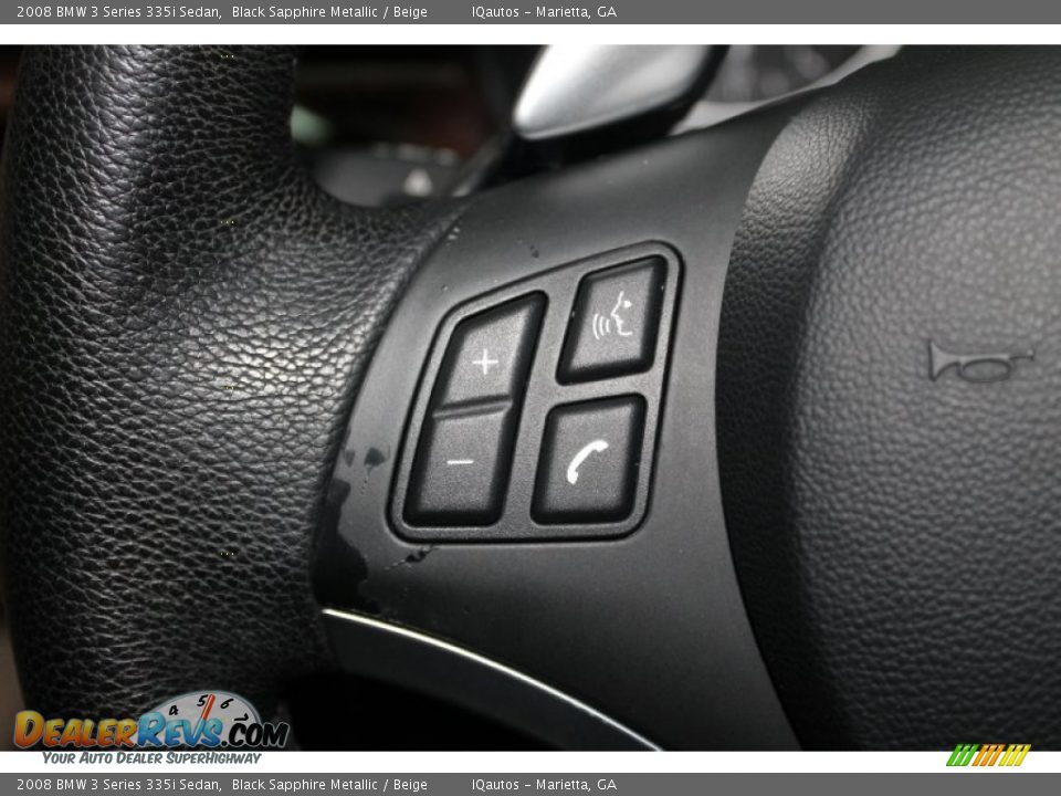 2008 BMW 3 Series 335i Sedan Black Sapphire Metallic / Beige Photo #34