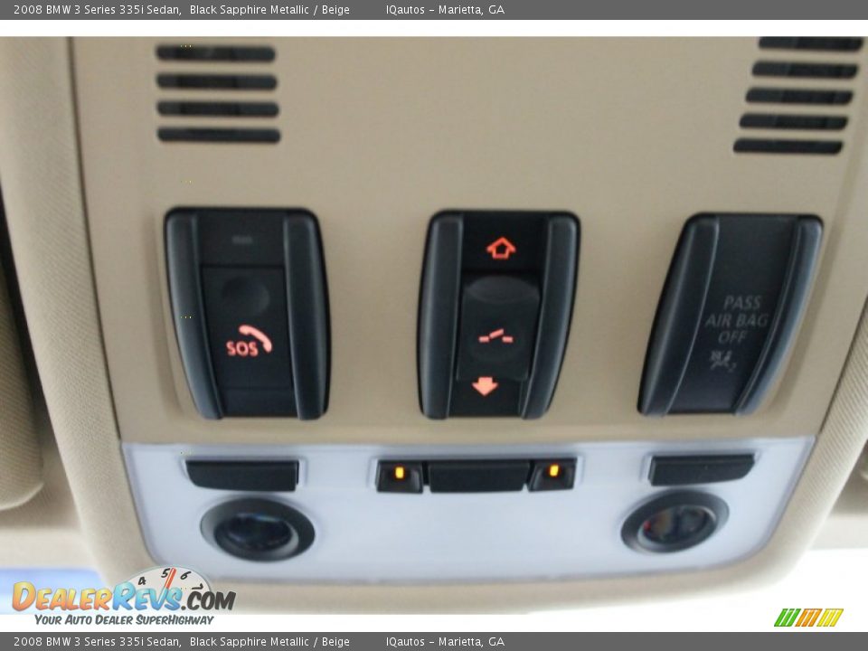 2008 BMW 3 Series 335i Sedan Black Sapphire Metallic / Beige Photo #36