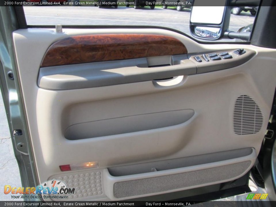 2000 Ford Excursion Limited 4x4 Estate Green Metallic / Medium Parchment Photo #7