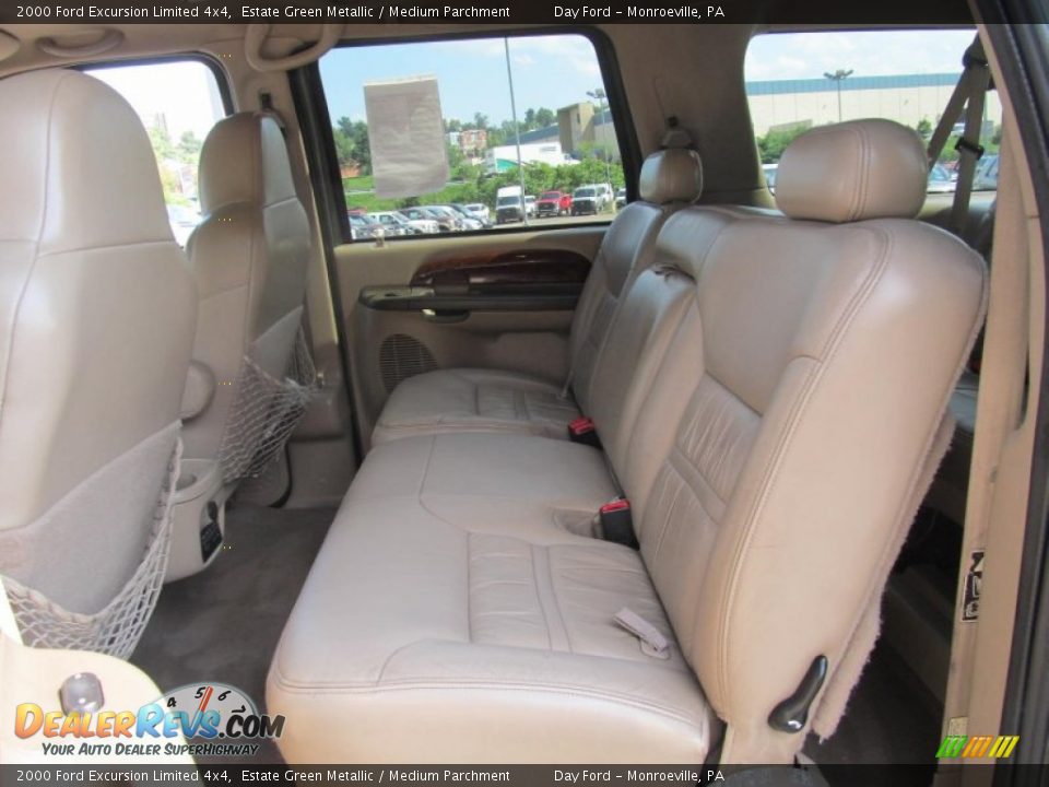 2000 Ford Excursion Limited 4x4 Estate Green Metallic / Medium Parchment Photo #9