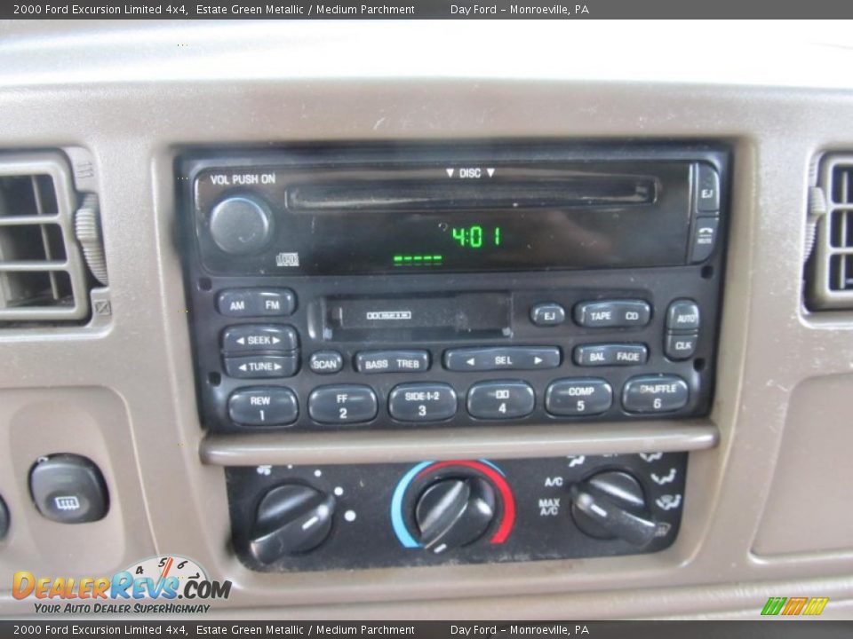 2000 Ford Excursion Limited 4x4 Estate Green Metallic / Medium Parchment Photo #12