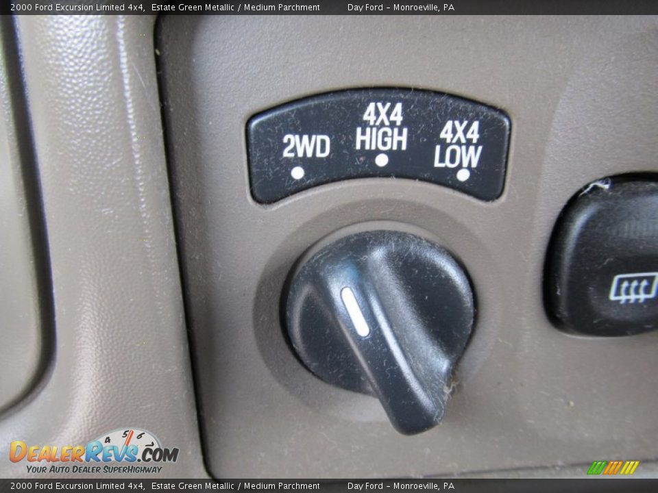 2000 Ford Excursion Limited 4x4 Estate Green Metallic / Medium Parchment Photo #13