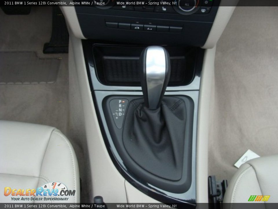 2011 BMW 1 Series 128i Convertible Alpine White / Taupe Photo #13