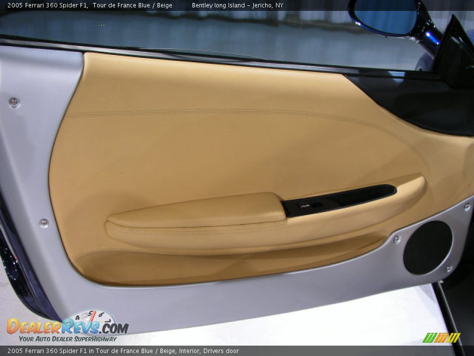 2005 Ferrari 360 Spider F1 in Tour de France Blue / Beige, Interior, Drivers door - 2005 Ferrari 360