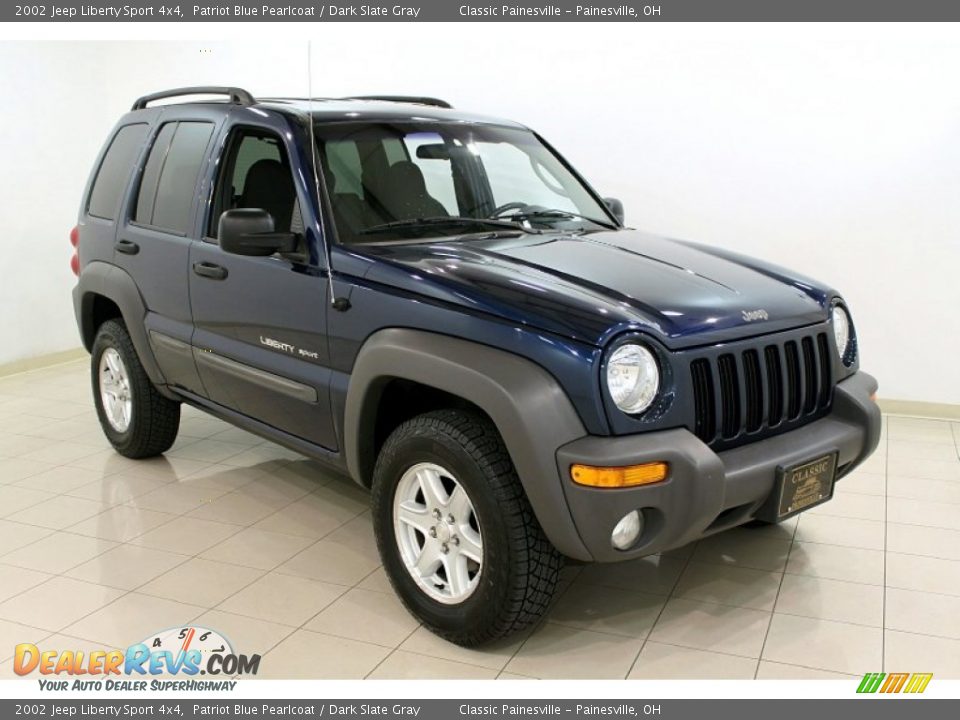 2002 Jeep Liberty Sport 4x4 Patriot Blue Pearlcoat / Dark Slate Gray Photo #1