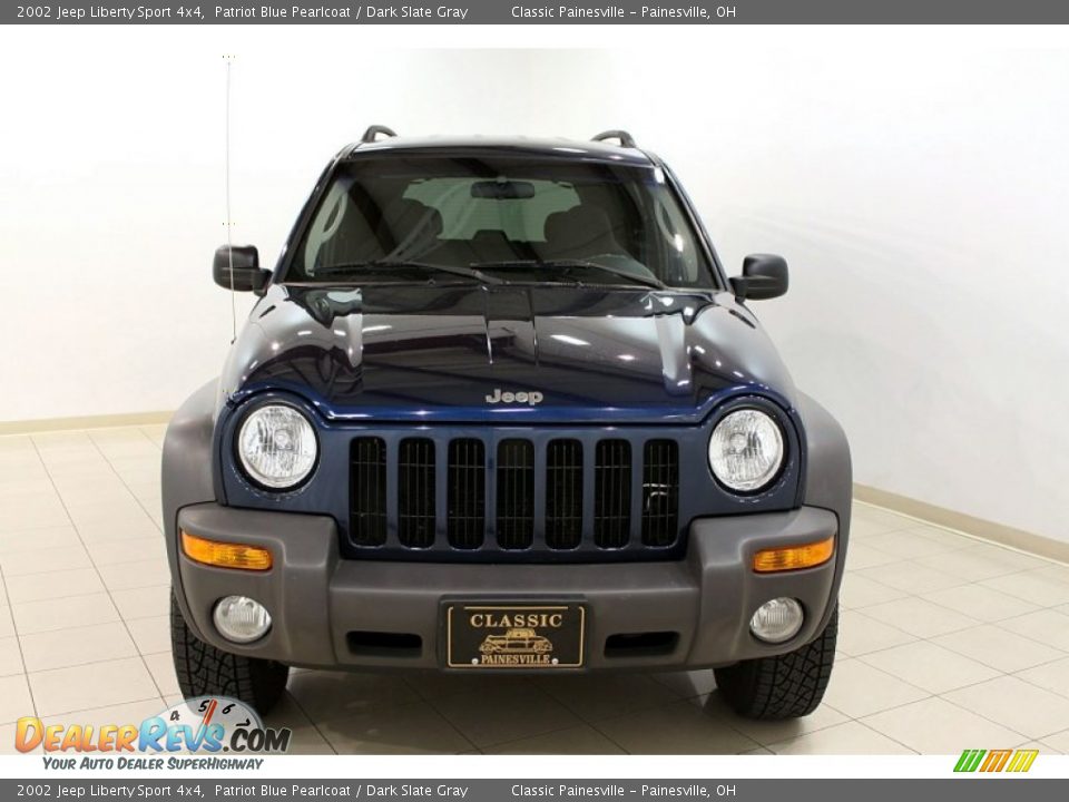 2002 Jeep Liberty Sport 4x4 Patriot Blue Pearlcoat / Dark Slate Gray Photo #2
