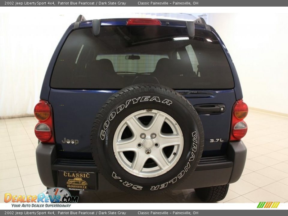 2002 Jeep Liberty Sport 4x4 Patriot Blue Pearlcoat / Dark Slate Gray Photo #4