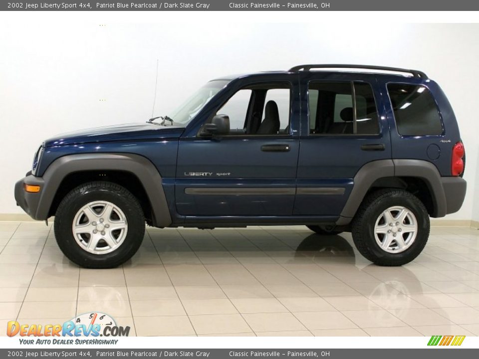 Patriot Blue Pearlcoat 2002 Jeep Liberty Sport 4x4 Photo #5