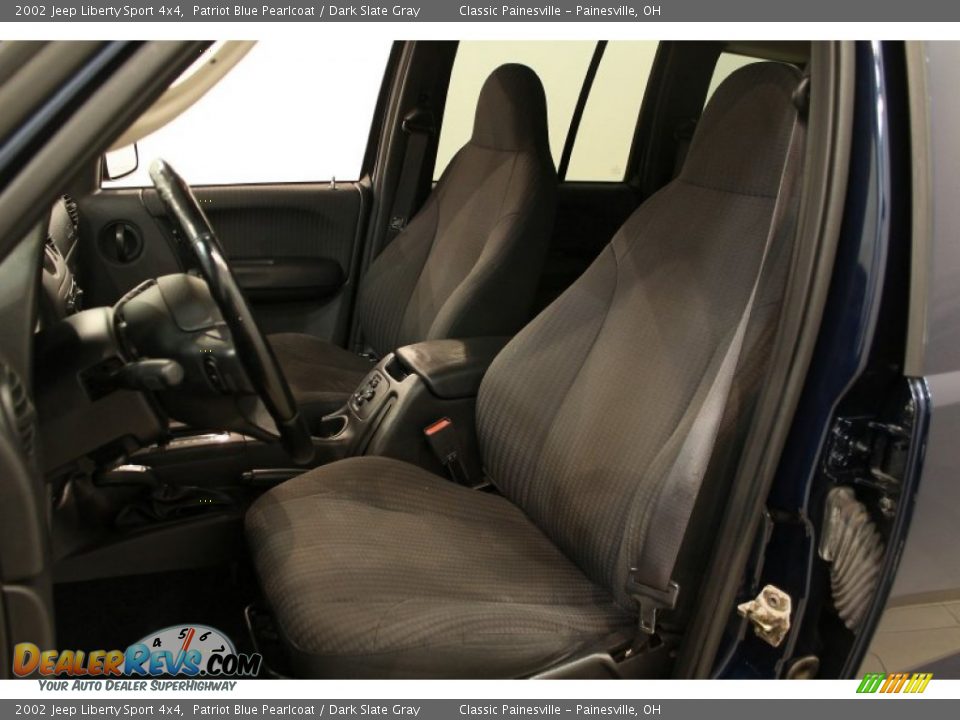 2002 Jeep Liberty Sport 4x4 Patriot Blue Pearlcoat / Dark Slate Gray Photo #7