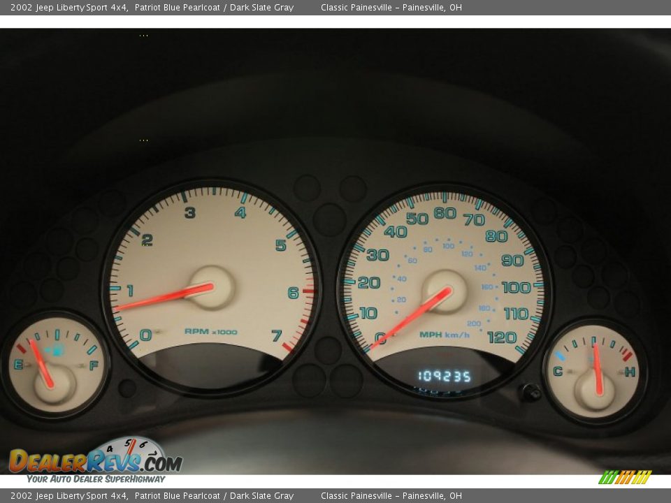 2002 Jeep Liberty Sport 4x4 Gauges Photo #10