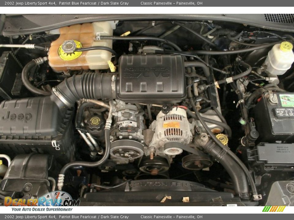 2002 Jeep Liberty Sport 4x4 3.7 Liter SOHC 12-Valve Powertech V6 Engine Photo #21