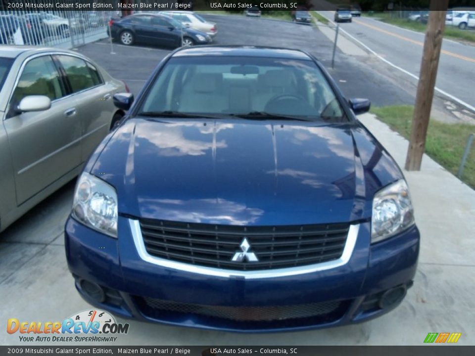 2009 Mitsubishi Galant Sport Edition Maizen Blue Pearl / Beige Photo #1