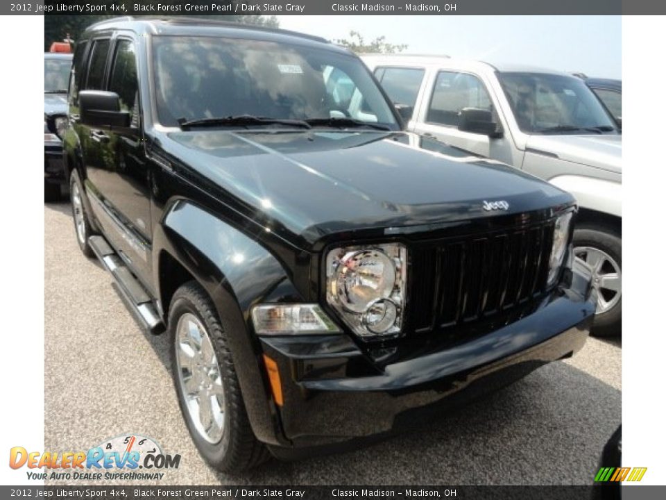 2012 Jeep Liberty Sport 4x4 Black Forest Green Pearl / Dark Slate Gray Photo #2