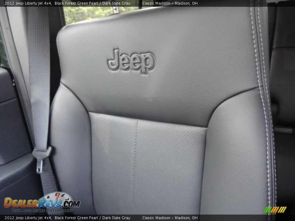 2012 Jeep Liberty Jet 4x4 Black Forest Green Pearl / Dark Slate Gray Photo #6