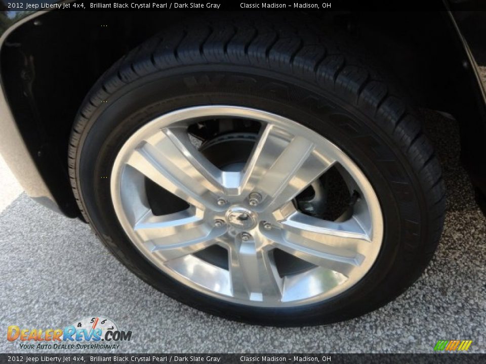2012 Jeep Liberty Jet 4x4 Brilliant Black Crystal Pearl / Dark Slate Gray Photo #4