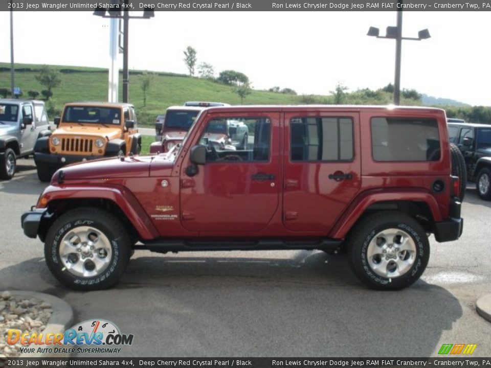 Deep Cherry Red Crystal Pearl 2013 Jeep Wrangler Unlimited Sahara 4x4 Photo #5