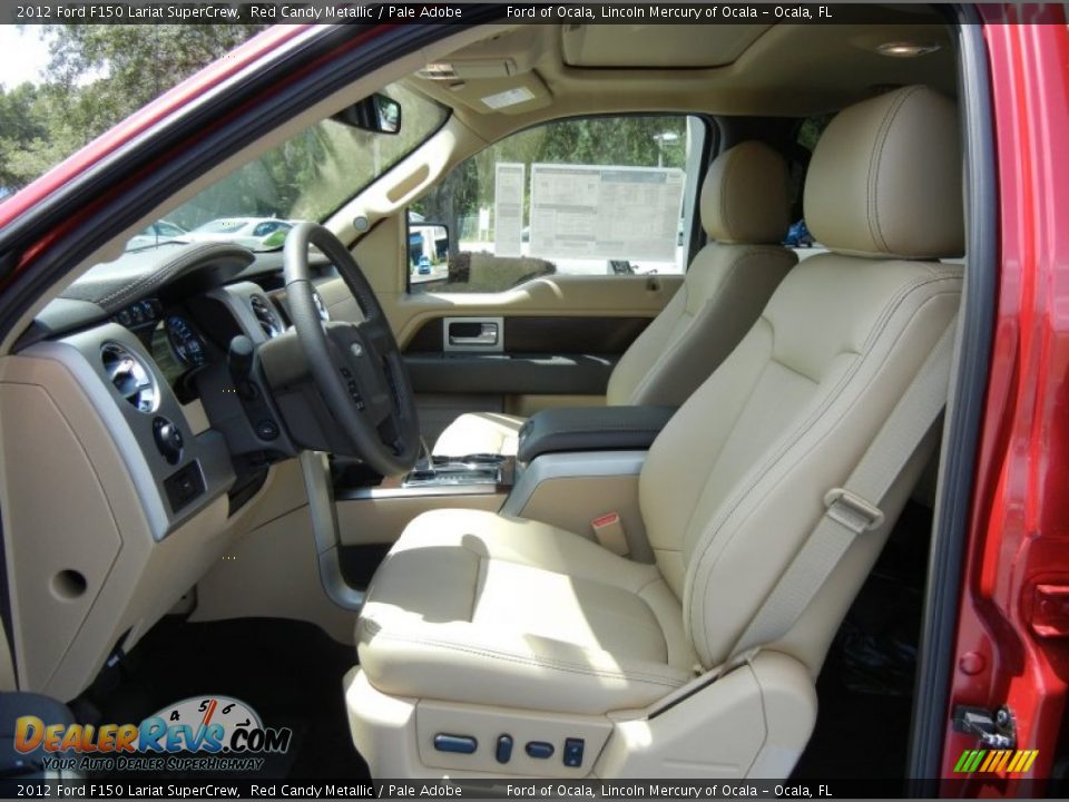 2012 Ford F150 Lariat SuperCrew Red Candy Metallic / Pale Adobe Photo #5