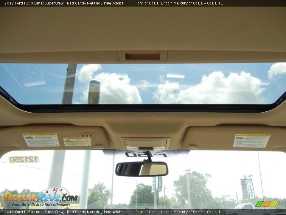 2012 Ford F150 Lariat SuperCrew Red Candy Metallic / Pale Adobe Photo #7