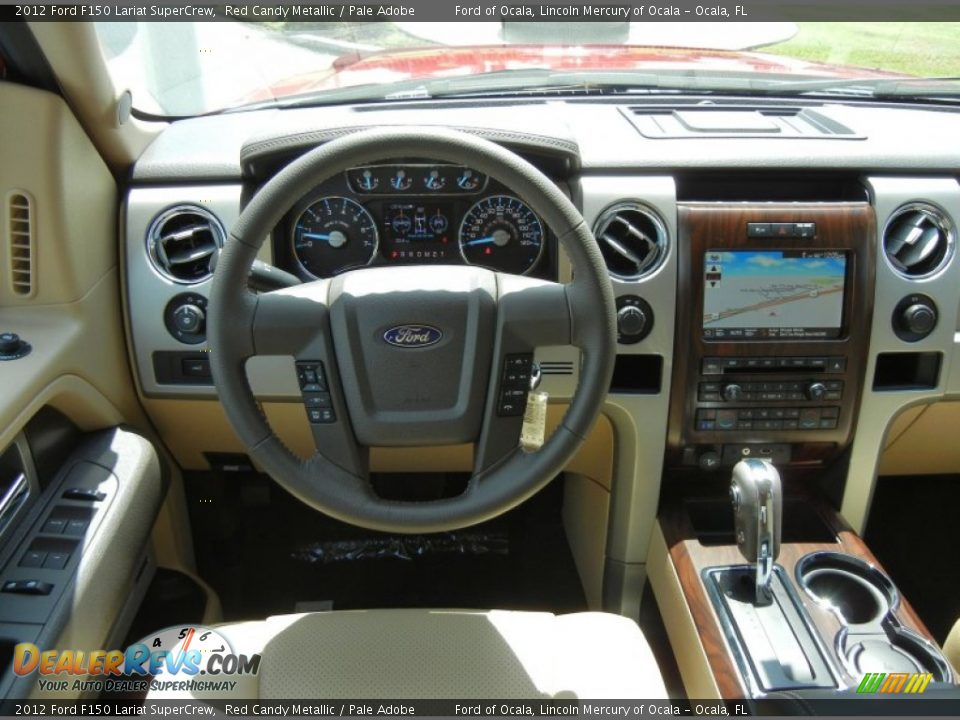 2012 Ford F150 Lariat SuperCrew Red Candy Metallic / Pale Adobe Photo #8