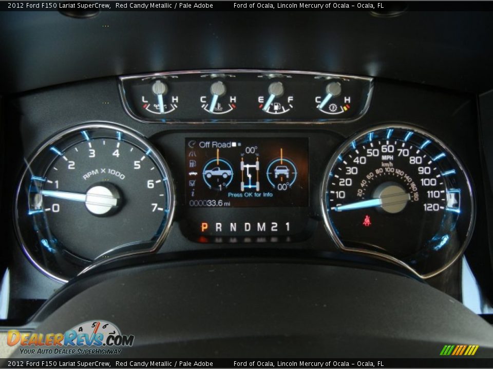 2012 Ford F150 Lariat SuperCrew Red Candy Metallic / Pale Adobe Photo #9