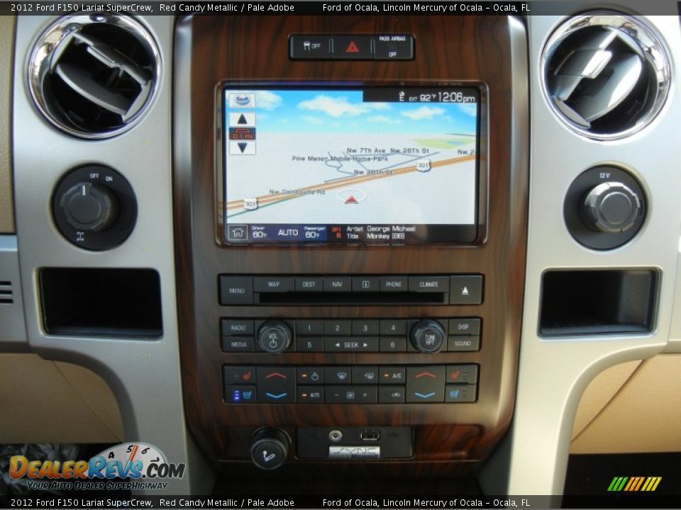 2012 Ford F150 Lariat SuperCrew Red Candy Metallic / Pale Adobe Photo #10