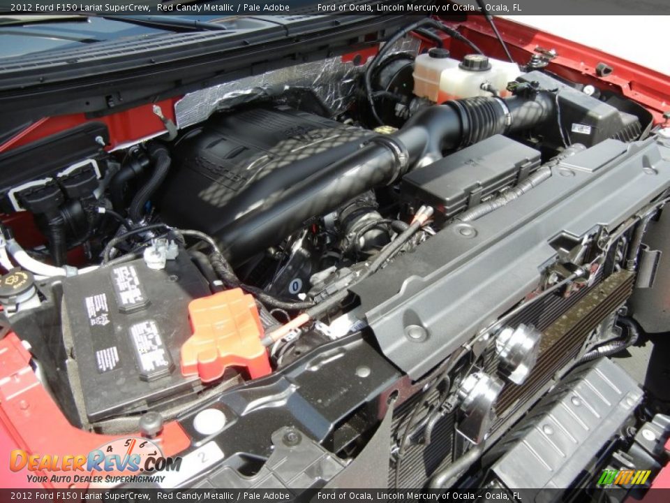 2012 Ford F150 Lariat SuperCrew Red Candy Metallic / Pale Adobe Photo #12