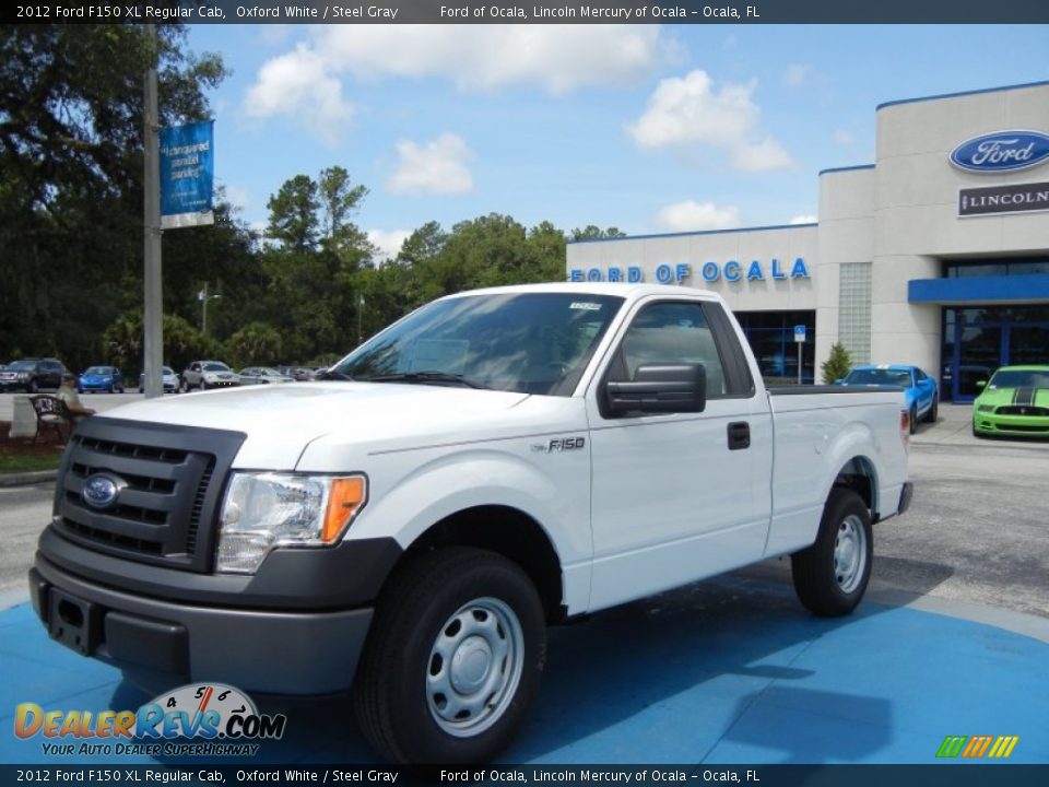 2012 Ford F150 XL Regular Cab Oxford White / Steel Gray Photo #1