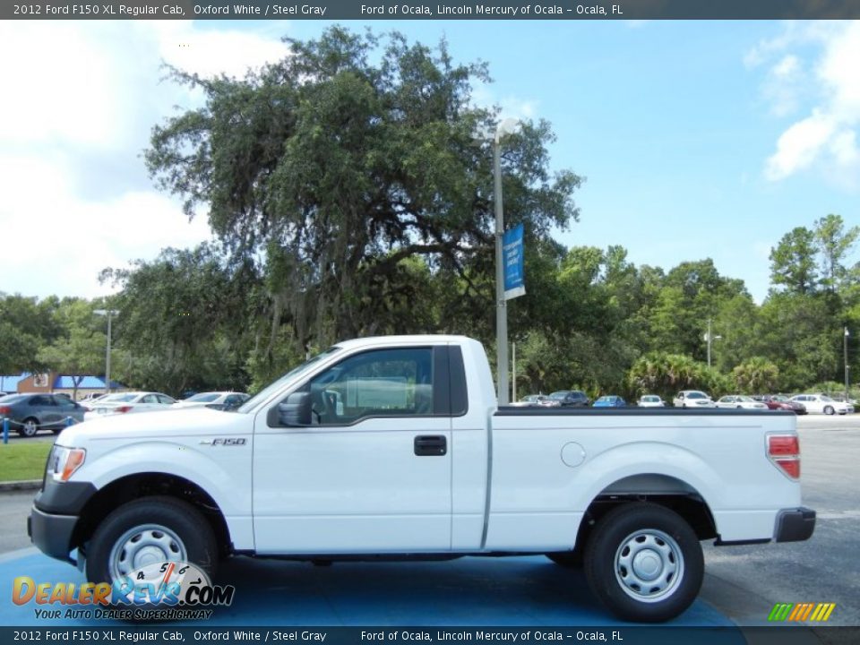 2012 Ford F150 XL Regular Cab Oxford White / Steel Gray Photo #2
