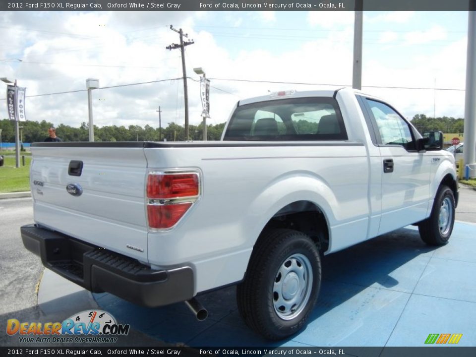 2012 Ford F150 XL Regular Cab Oxford White / Steel Gray Photo #3