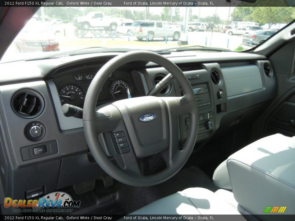 2012 Ford F150 XL Regular Cab Oxford White / Steel Gray Photo #6