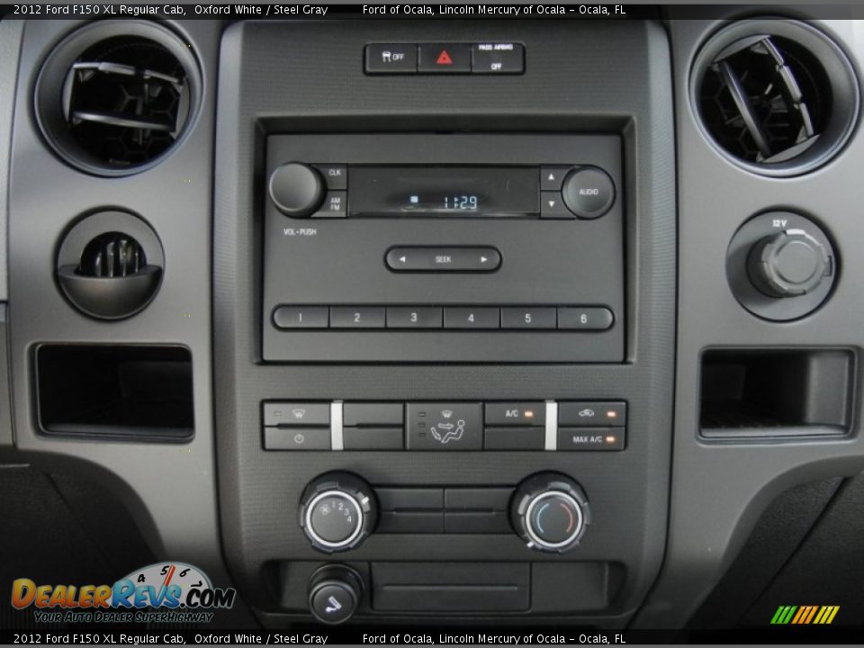 2012 Ford F150 XL Regular Cab Oxford White / Steel Gray Photo #8