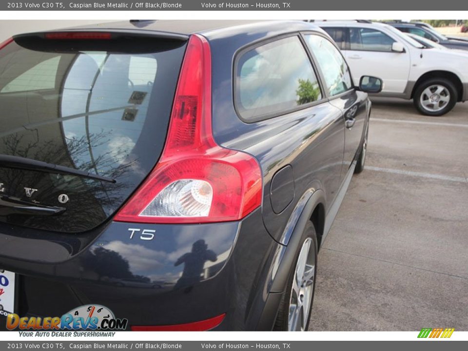 2013 Volvo C30 T5 Caspian Blue Metallic / Off Black/Blonde Photo #16