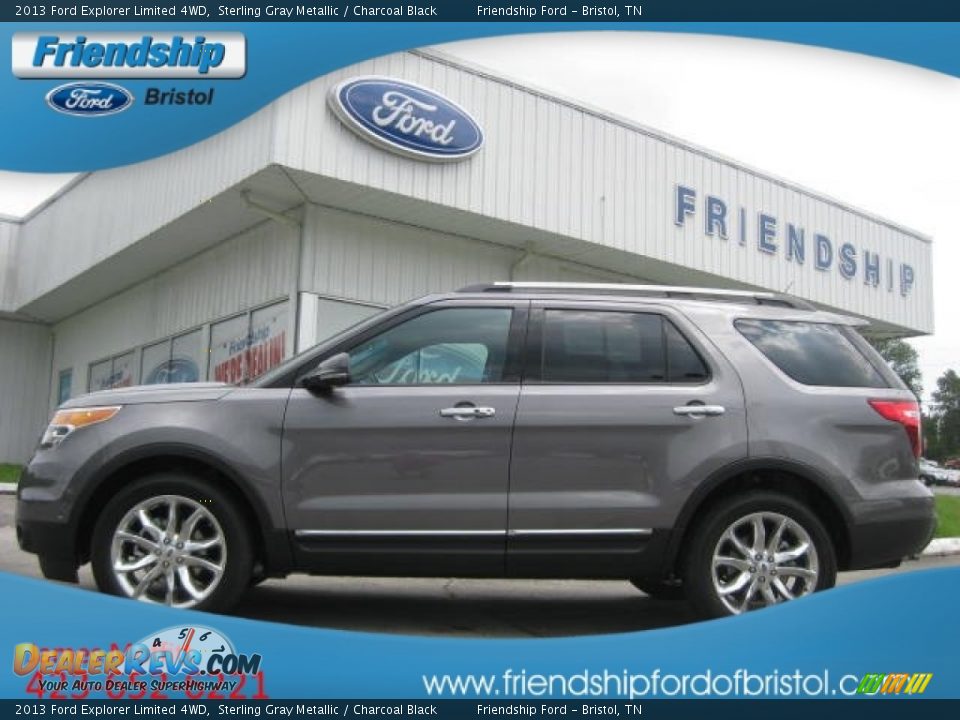 2013 Ford Explorer Limited 4WD Sterling Gray Metallic / Charcoal Black Photo #1