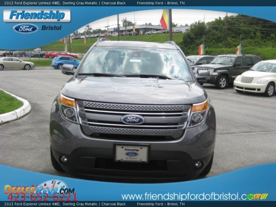 2013 Ford Explorer Limited 4WD Sterling Gray Metallic / Charcoal Black Photo #3