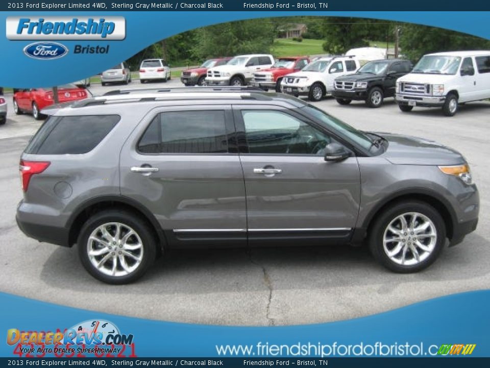 2013 Ford Explorer Limited 4WD Sterling Gray Metallic / Charcoal Black Photo #5