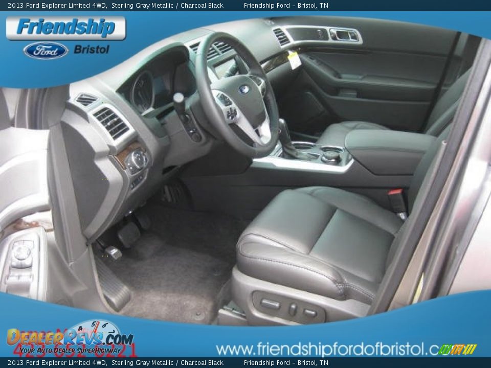 2013 Ford Explorer Limited 4WD Sterling Gray Metallic / Charcoal Black Photo #12