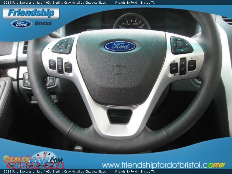 2013 Ford Explorer Limited 4WD Sterling Gray Metallic / Charcoal Black Photo #27