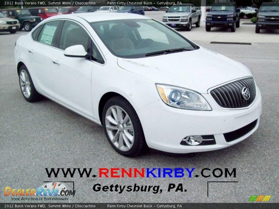 2012 Buick Verano FWD Summit White / Choccachino Photo #1